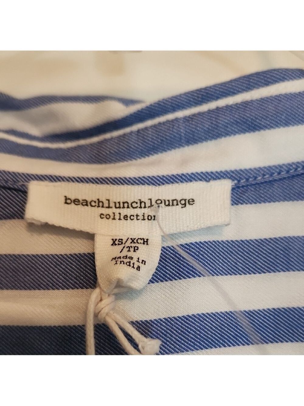 Beachlunchlounge Blue and White Striped Shirt - Picture 3 of 8